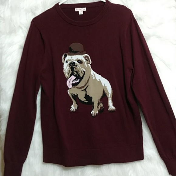 Merona Sweaters - MERONA Bull Dog Maroon Sweater